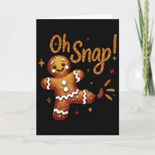 Gingerbread Man Oh Snap Kerst Morsige Cookie Byk Kaart