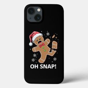 Gingerbread Man Oh Snap Kerstmis Grappig Cookie iPhone 13 Hoesje