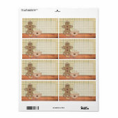 Gingerbread Man Oops Label (Full Sheet)