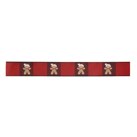 Gingerbread Man op Plaid Lint (Voorkant)