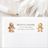 Gingerbread Man Retouradres Labels (Insitu)
