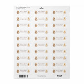 Gingerbread Man Retouradres Labels (Full Sheet)