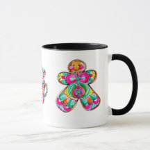 Gingerbread Man Roze Kerst Aesthetische Koffie