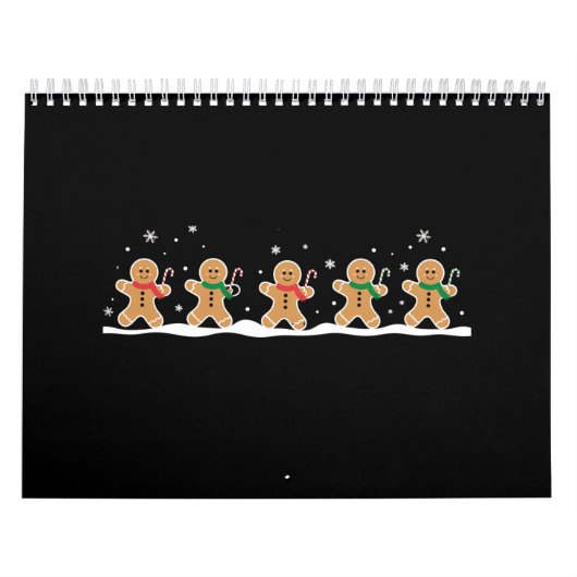 Gingerbread Man Schattigee kerstvakantie bakker Kalender (Hoes)