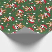 Gingerbread Man skelet Cadeaupapier (Hoek)