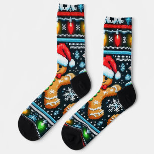 Gingerbread man Sock Sokken