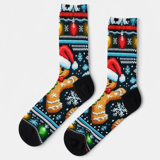 Gingerbread man Sock Sokken (Links)