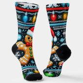 Gingerbread man Sock Sokken (Gebogen)