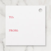 GINGERBREAD MAN Square Gift Labels (Achterkant)