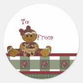 Gingerbread Man Sticker (Voorkant)