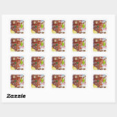 GINGERBREAD MAN Stickers petit Carré (Feuille)