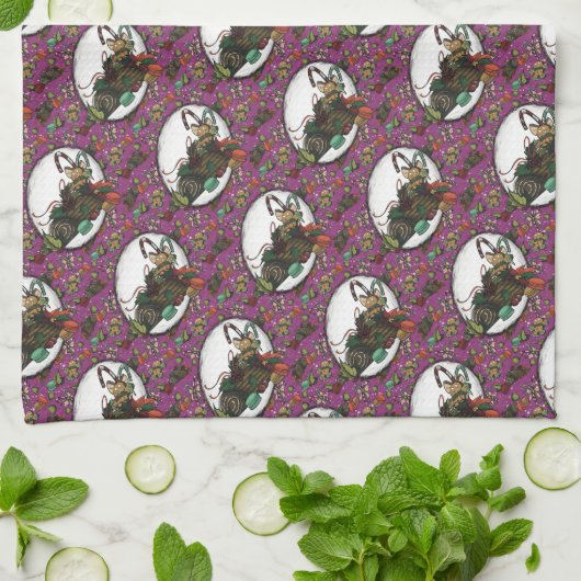 Gingerbread Man- Sugar Plum Theedoek (Gevouwen)