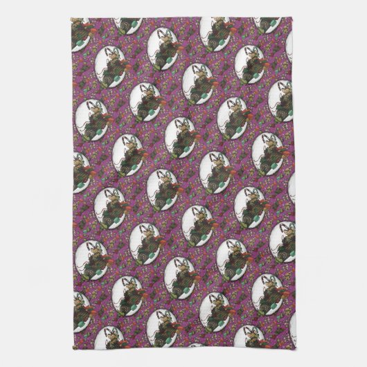 Gingerbread Man- Sugar Plum Theedoek (Verticaal)