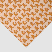 Gingerbread Man Traditionele Schattigee kerstvakan Tissuepapier (Detail)