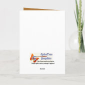 Gingerbread Man Tuxedo Feestdagen Kaart (Achterkant)