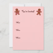 Gingerbread Man Uitnodigingen (Achterkant)