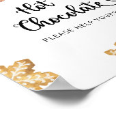 Gingerbread man - Warme chocolade bar Poster (Hoek)