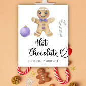 Gingerbread man - Warme chocoladereep Poster