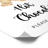 Gingerbread man - Warme chocoladereep Poster (Hoek)