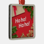 **GINGERBREAD MANNEN/HOLLY ** HO HO HA ORNAMENT (Rechts)