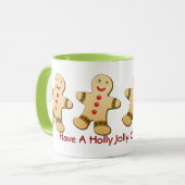 Gingerbread Mannen Kerst Mok (Voorkant links)