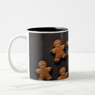 Gingerbread Mannen Knolling Tweekleurige Koffiemok