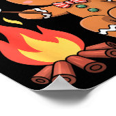 Gingerbread Marshmallow Roaster Camng Christmas Poster (Hoek)