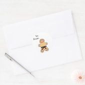 Gingerbread Martial Artist Gift Labels (Envelop)