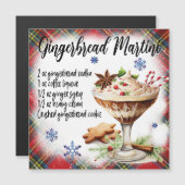Gingerbread Martini Recept Magnetische Kaart (Voorkant / Achterkant)