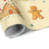 Gingerbread Men Cadeaupapier (Rol Hoek)