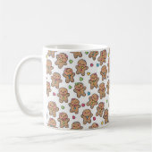 Gingerbread Men Christmas Coffee Mug (Gauche)