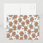 Gingerbread Men Christmas Postcard Feestdagenkaart (Voorkant / Achterkant)