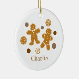 Gingerbread Mensen Keramisch Ornament