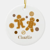 Gingerbread Mensen Keramisch Ornament (Voorkant)