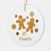 Gingerbread Mensen Keramisch Ornament (Links)