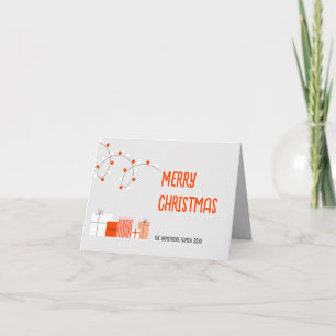 Gingerbread Nordic A-Frame Blokhut Kerstmis Feestdagen Kaart