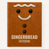 Gingerbread Notebook – College Ruled Paper Notitieboek (Voorkant)