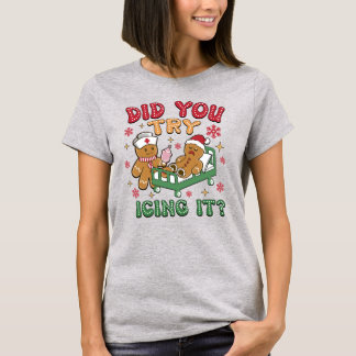 Gingerbread Nurse Christmas Grappig T-shirt