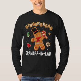 Gingerbread Opa in Law Vrolijk Kerstfeest T-shirt