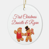 Gingerbread Paar Ornament (Links)