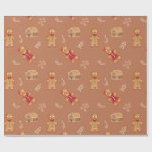 Gingerbread party cadeaupapier (Vlak)