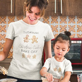 Gingerbread People Kerstkoekje Bak Off Naam Tri-Blend Shirt