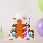 Gingerbread Puppet Master Controlling Characters Cadeaupapier