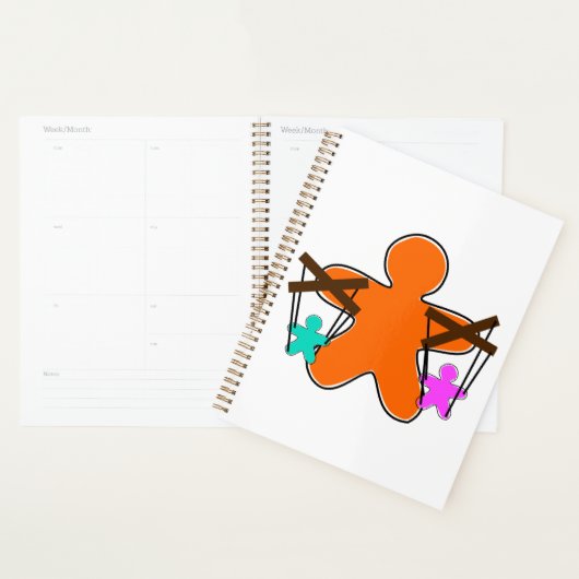Gingerbread Puppet Master Controlling Characters Planner (Display)
