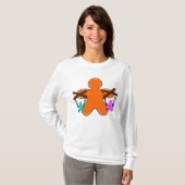 Gingerbread Puppet Master Controlling Characters T-shirt (Voorkant volledig)