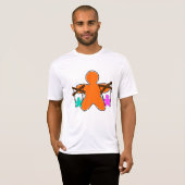 Gingerbread Puppet Master Controlling Characters T-shirt (Voorkant volledig)