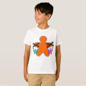 Gingerbread Puppet Master Controlling Characters T-shirt (Voorkant volledig)