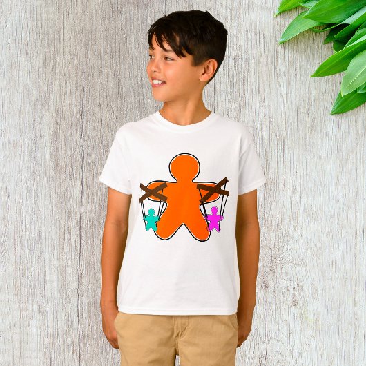 Gingerbread Puppet Master Controlling Characters T-shirt