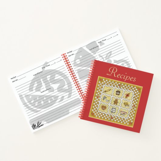 Gingerbread Recept Kookboek Gift Notitieboek (Binnen)