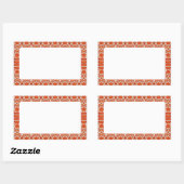 GINGERBREAD Rechthoekige Matte Stickerstickers Sticker (Vel)